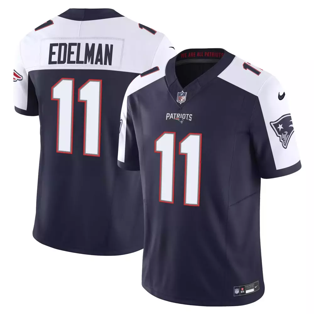 edelman 11 men s navy patriots stitched jersey 2023 with name patch