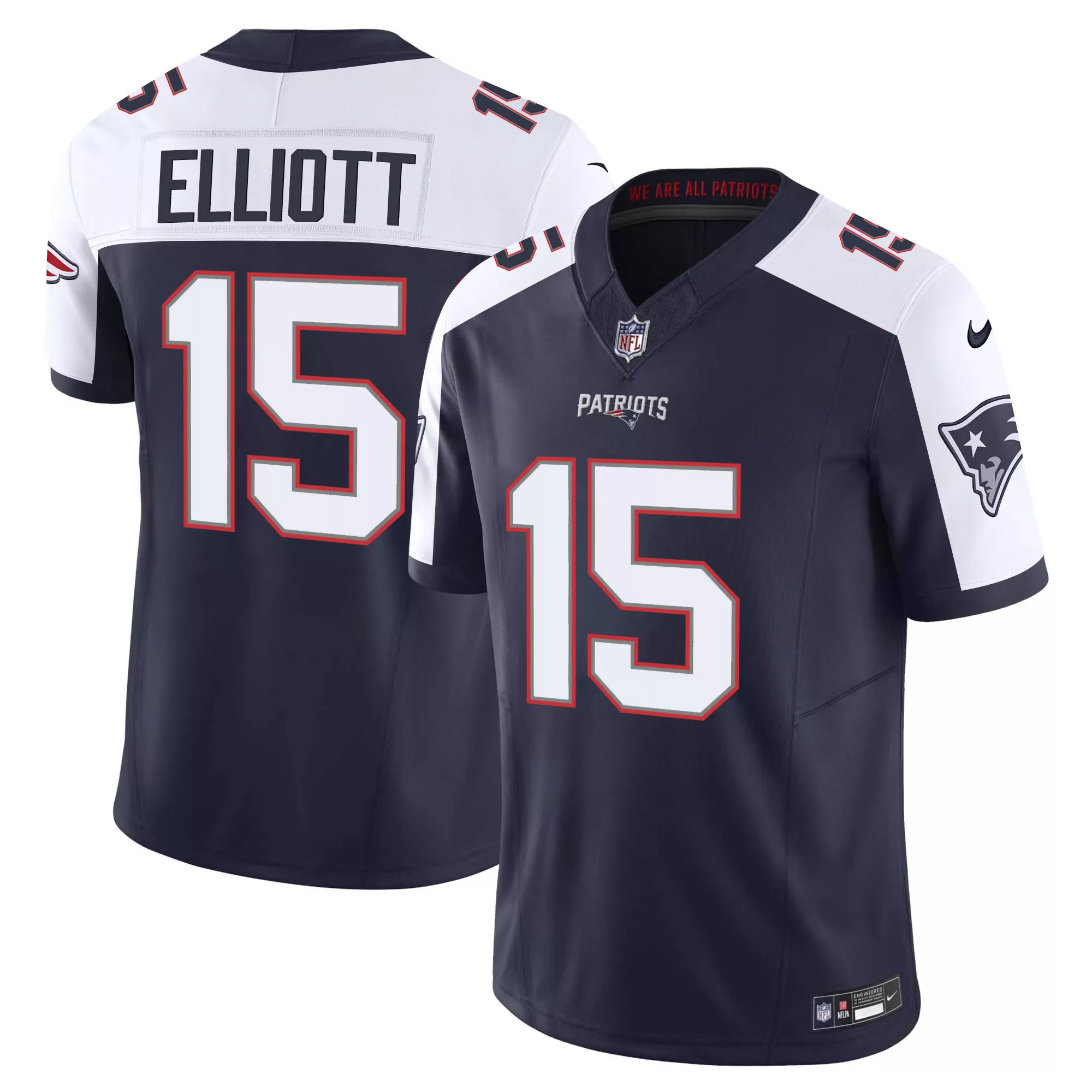 efton chism iii new england patriots nike women s team game jersey navy