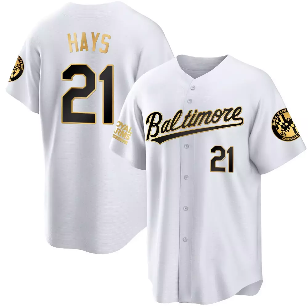 Hays 21 Men's Baltimore Orioles 2023 Black Cool All Stitched Jersey | Name Patch | Fan Gear for Men, Women & Youth