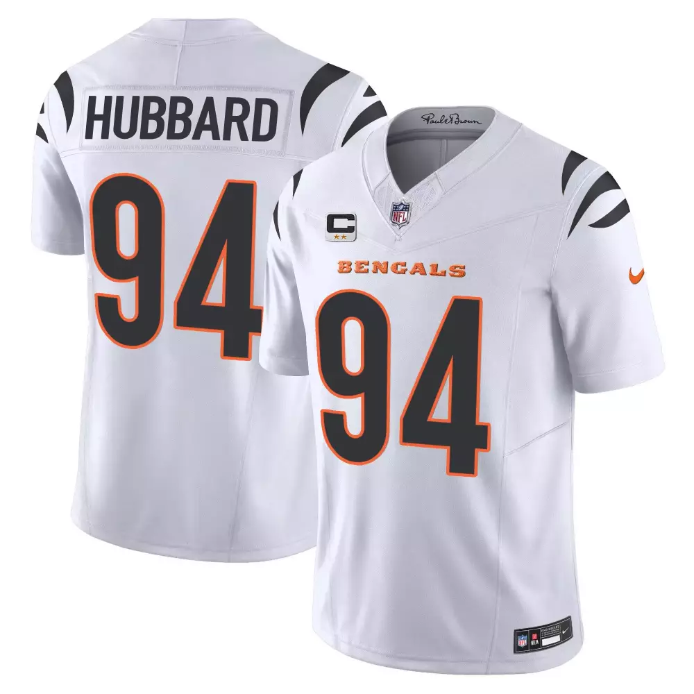 Hubbard 94 Cincinnati Bengals 2023 Men's Vapor Jersey | Black Stitched | 513 Claws Patch | For Men, Women & Youth