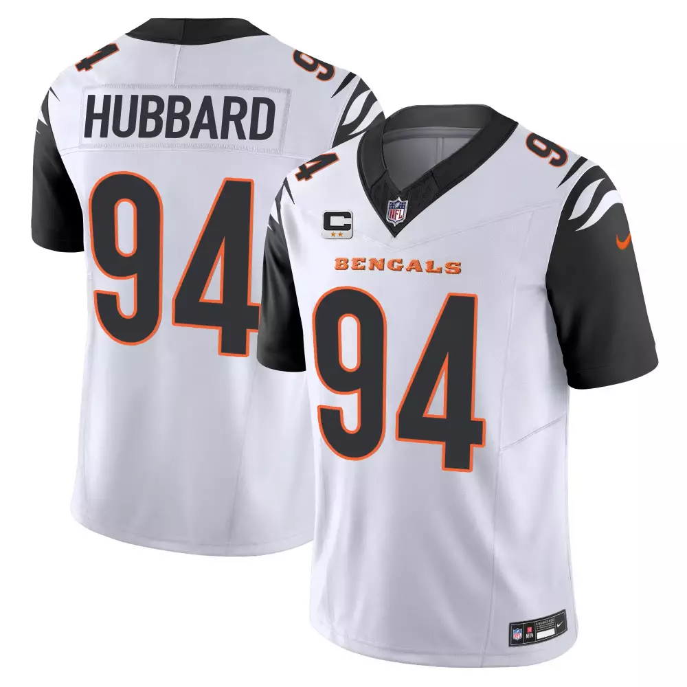 Hubbard 94 Cincinnati Bengals 2023 Men's Black Stitched Jersey | Name Patch | Game Day Outfit | For Men, Women & Youth