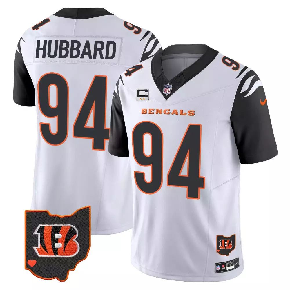 Hubbard 94 Cincinnati Bengals 2023 Men's Vapor Jersey | Black Stitched | 513 Claws Patch | For Men, Women & Youth