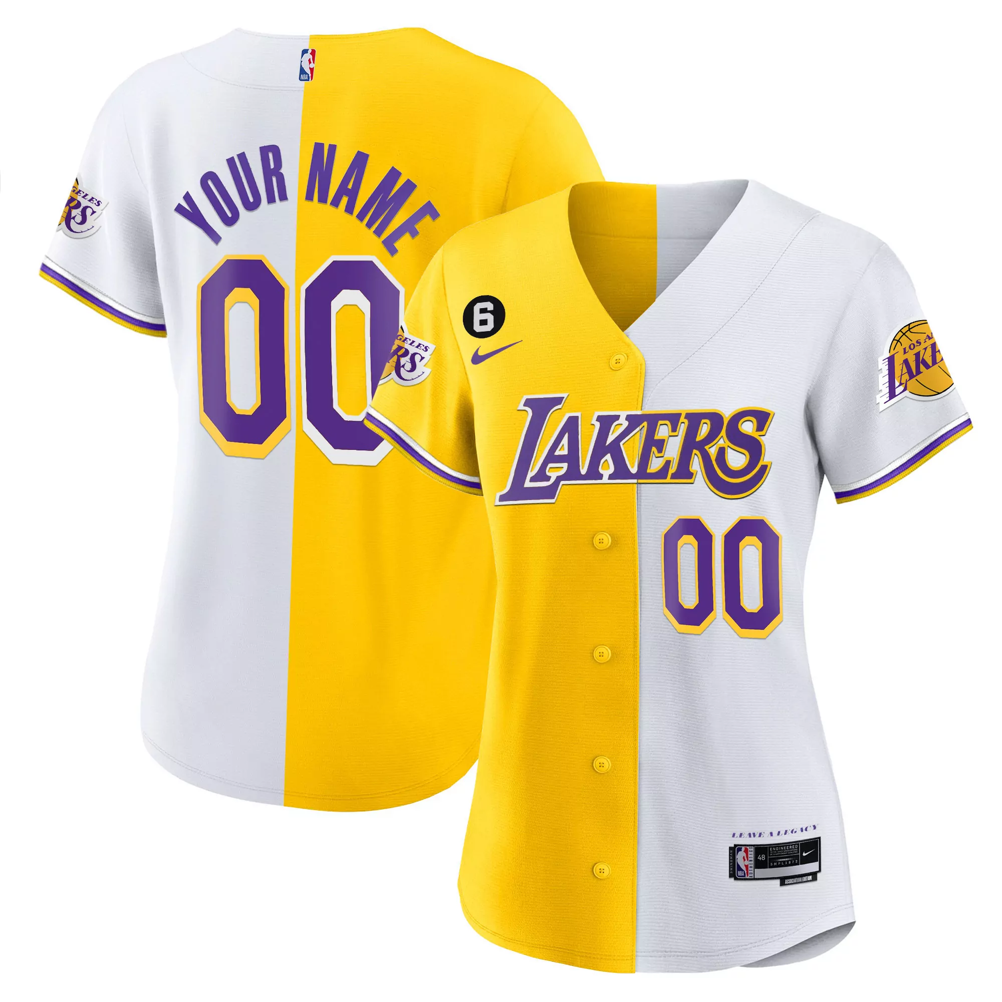 los angeles lakers custom stitched jersey white your name 00 men s style name patch 2023