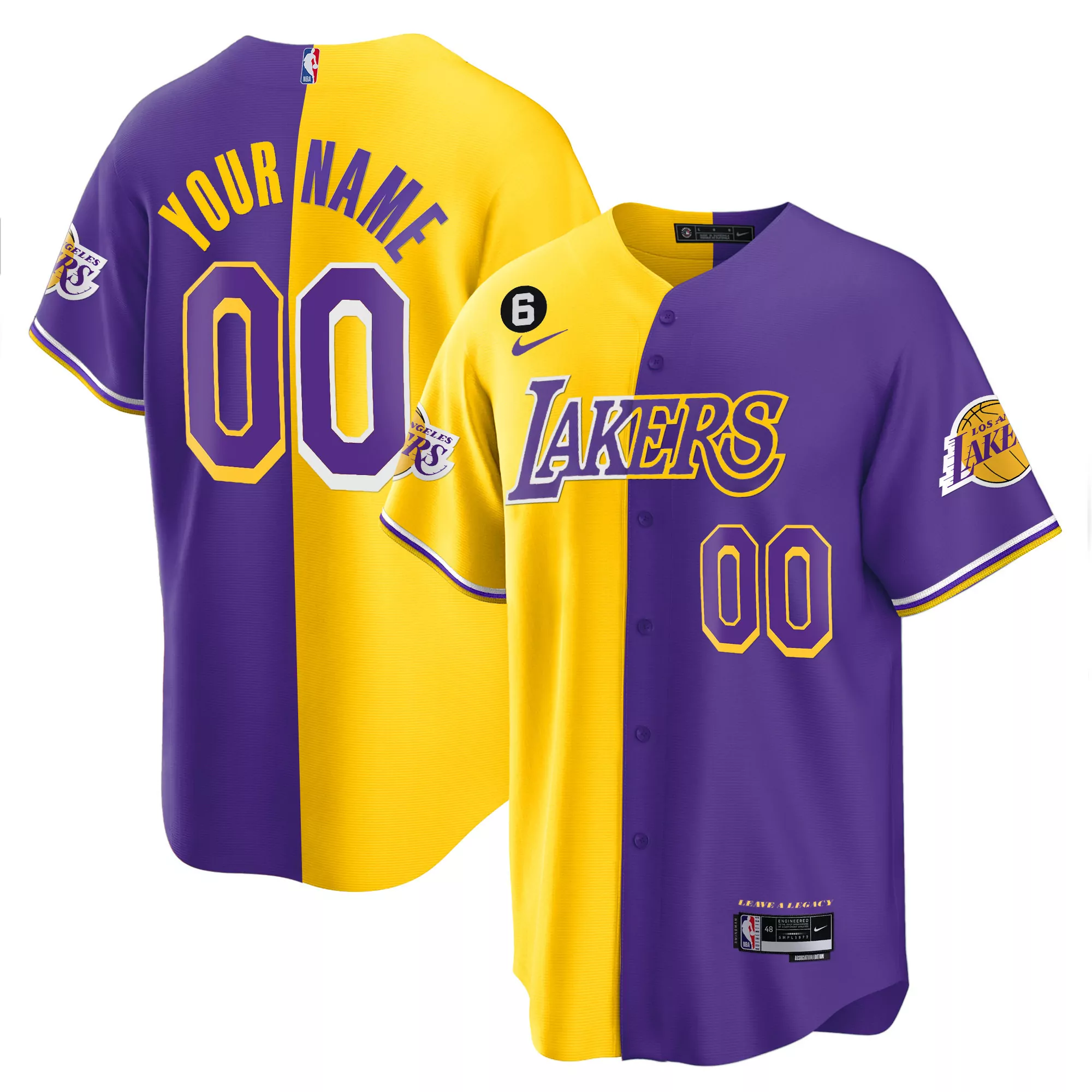 los angeles lakers custom stitched jersey white your name 00 men s style name patch 2023