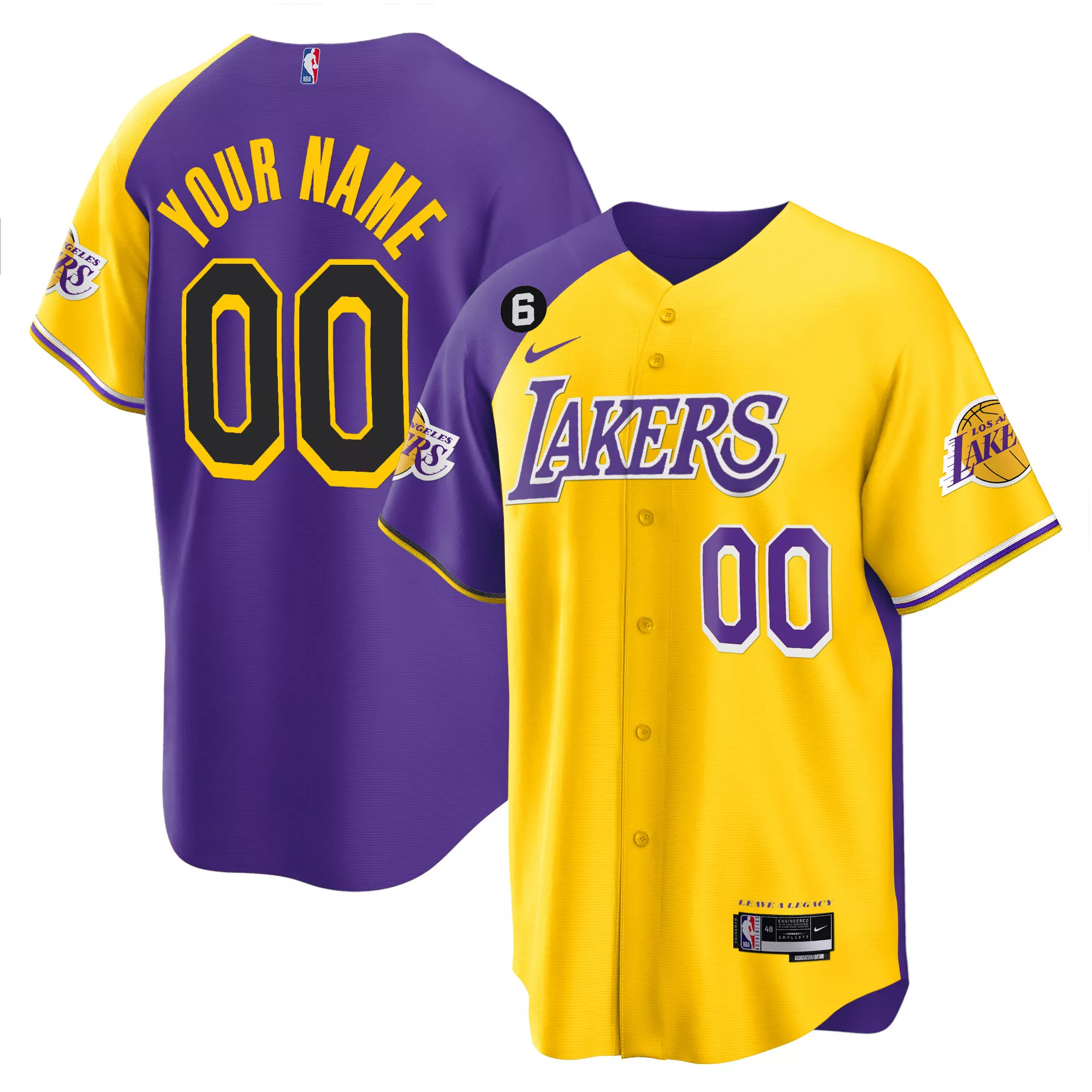 los angeles lakers custom stitched jersey white your name 00 men s style name patch 2023