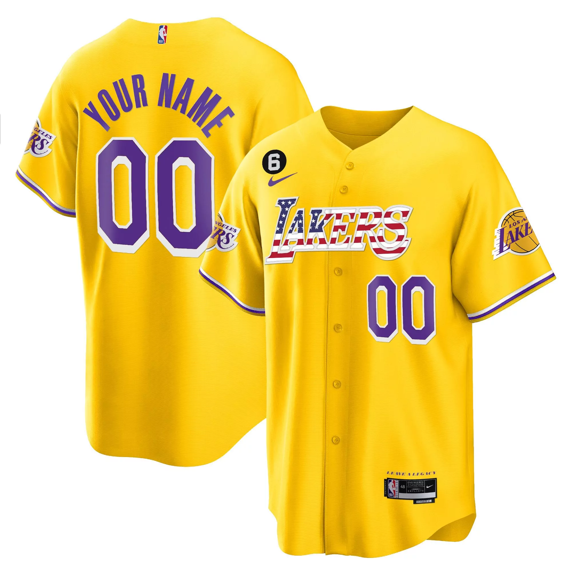 los angeles lakers custom stitched jersey your name 00 male purple white 2023 name patch