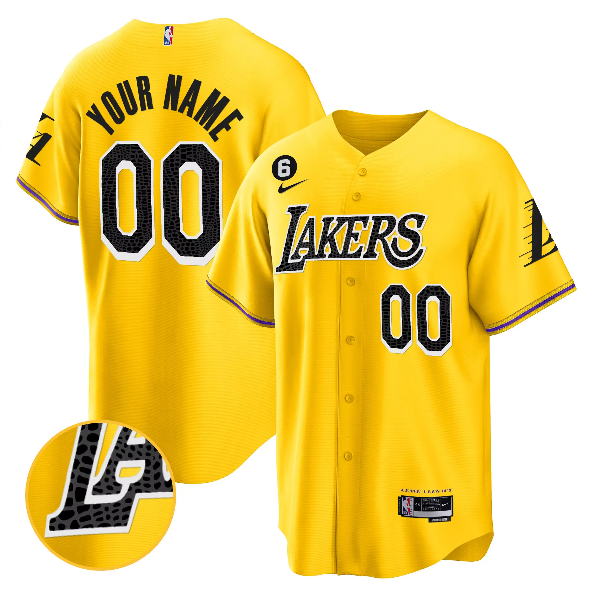 los angeles lakers custom stitched jersey your name 00 male purple white 2023 name patch
