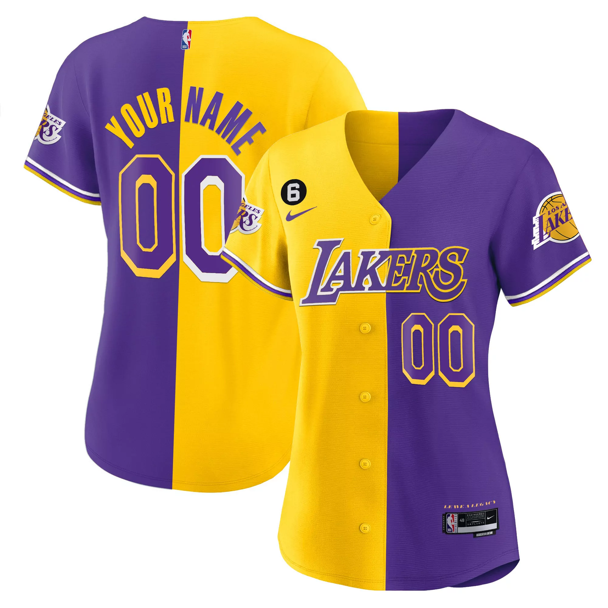 los angeles lakers purple women s custom jersey all stitched name patch 2023