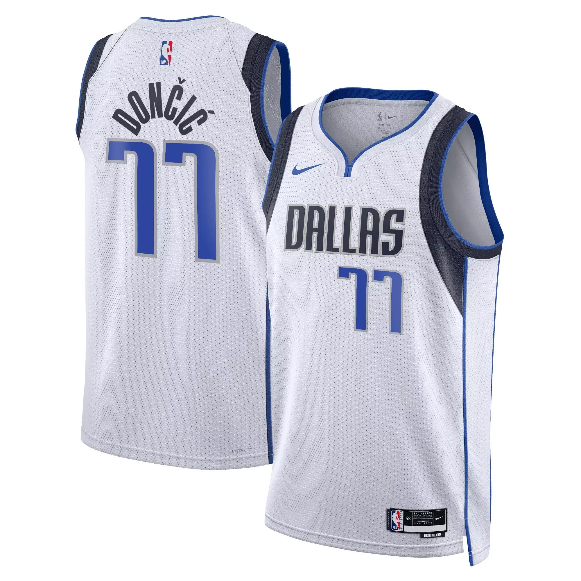 luka doncic 77 dallas mavericks white gold stitched jersey men s name patch 2023