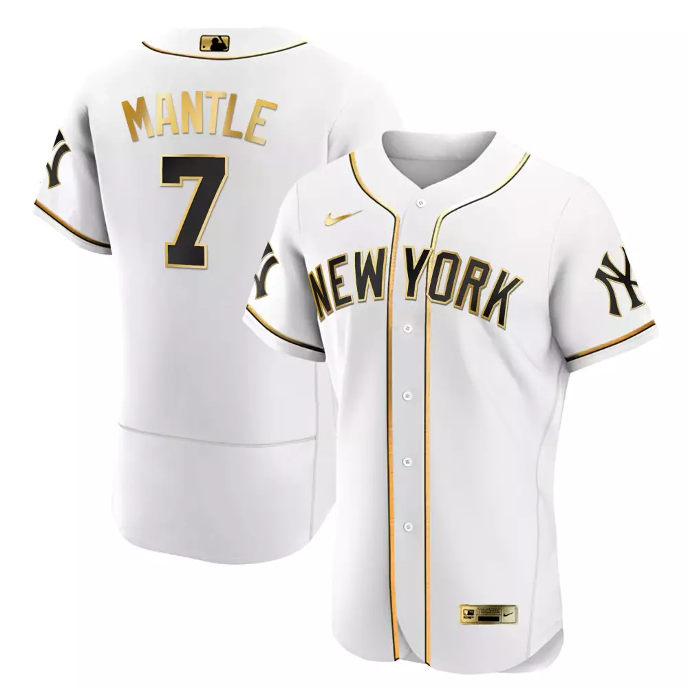 Mantle 7 New York Yankees Men's Black Stitched Jersey | 2023 Name Patch | Classic Fan Gear for All | For Men, Women & Youth