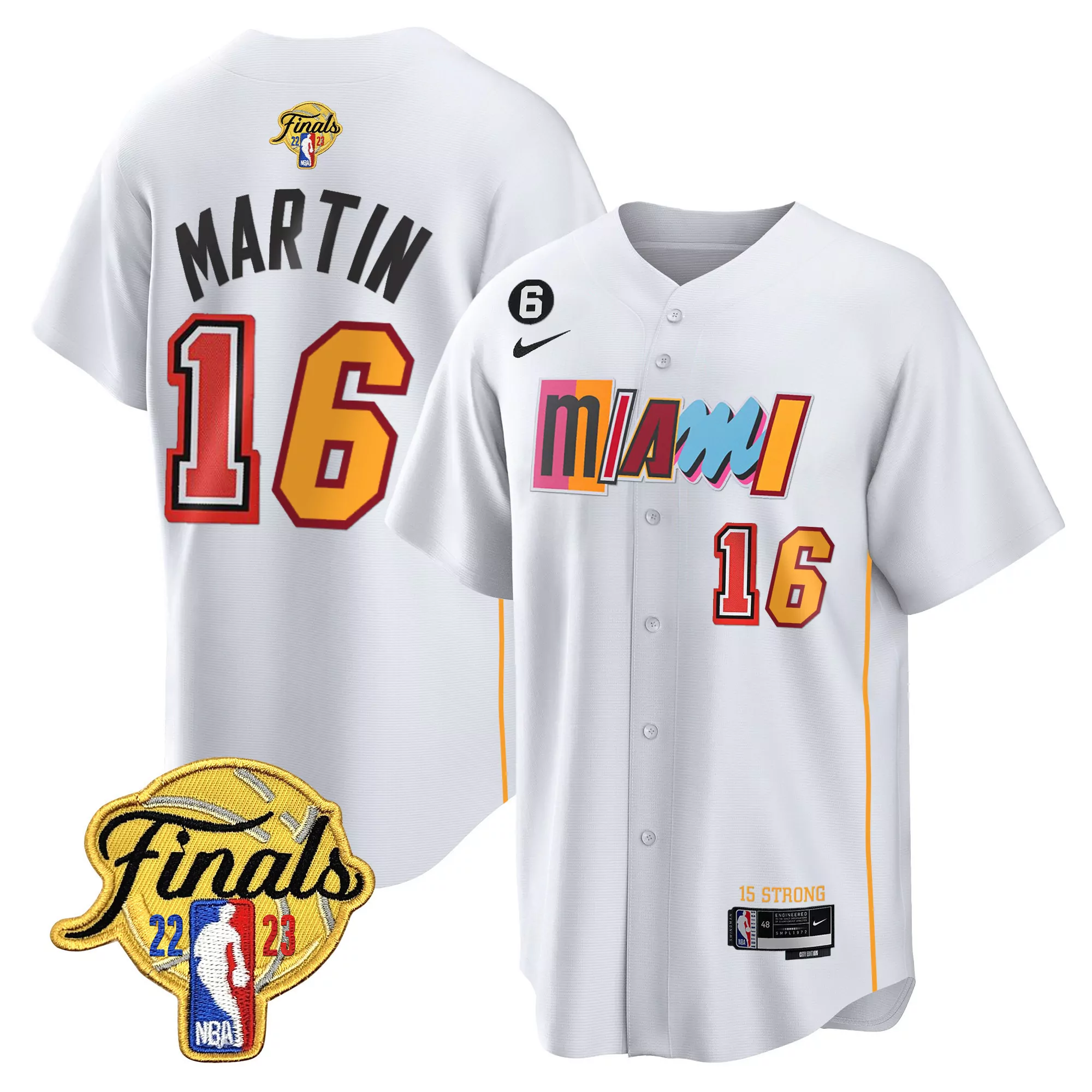 martin 16 miami heat 2022 men s finals all stitched vapor jersey black