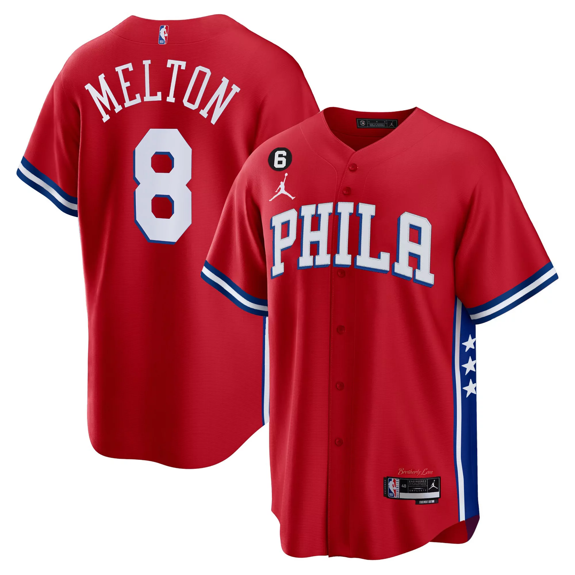 melton 8 men s philadelphia 76ers blue stitched jersey name patch 2023