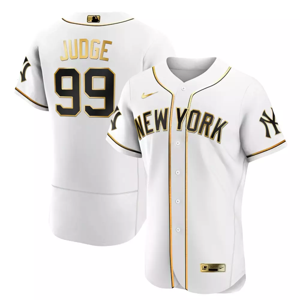 Men's New York Yankees White All Stitched Jersey | Name Patch 2023 | Fan Gear for Men