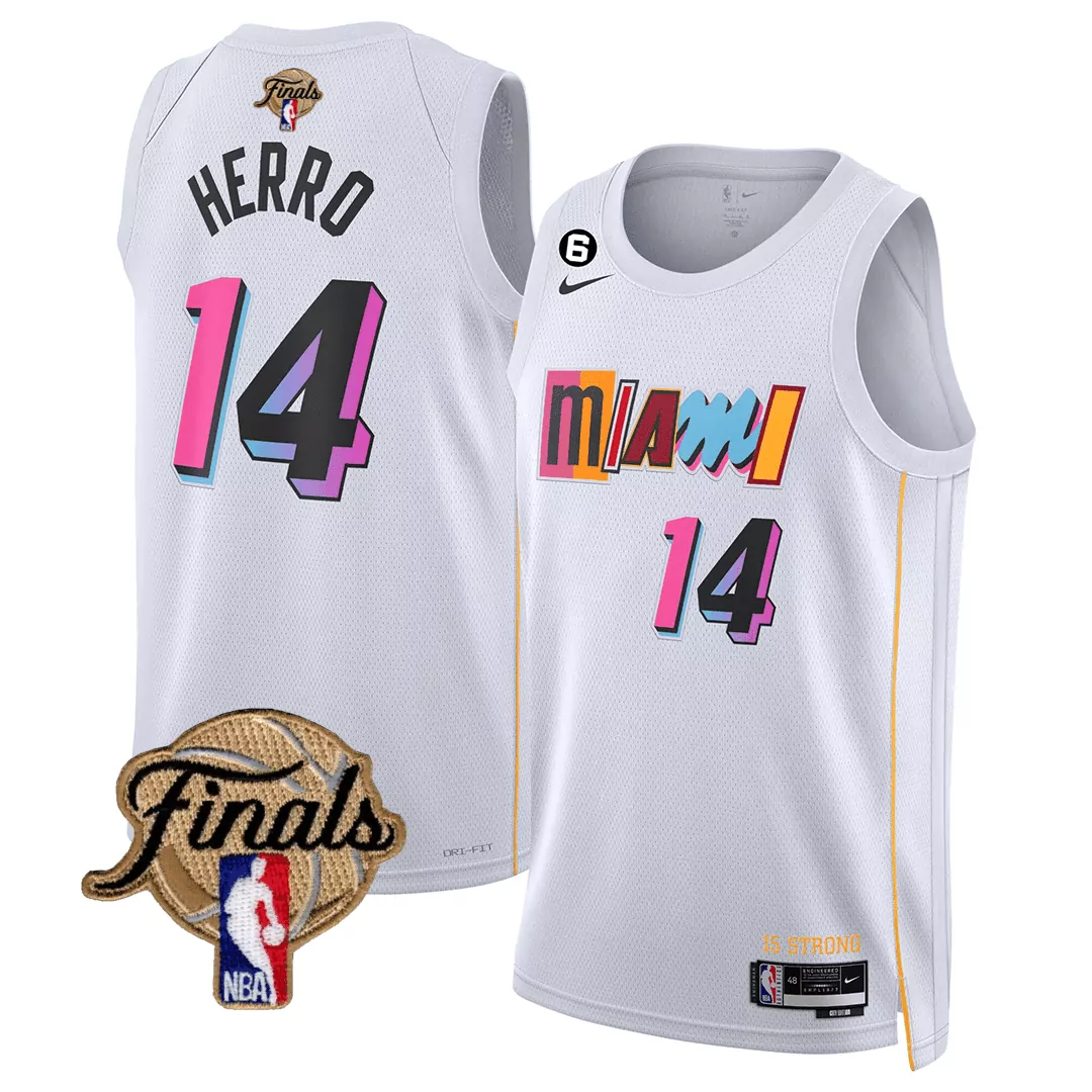 miami heat love 42 men s pink all stitched jersey with finals patch 2023