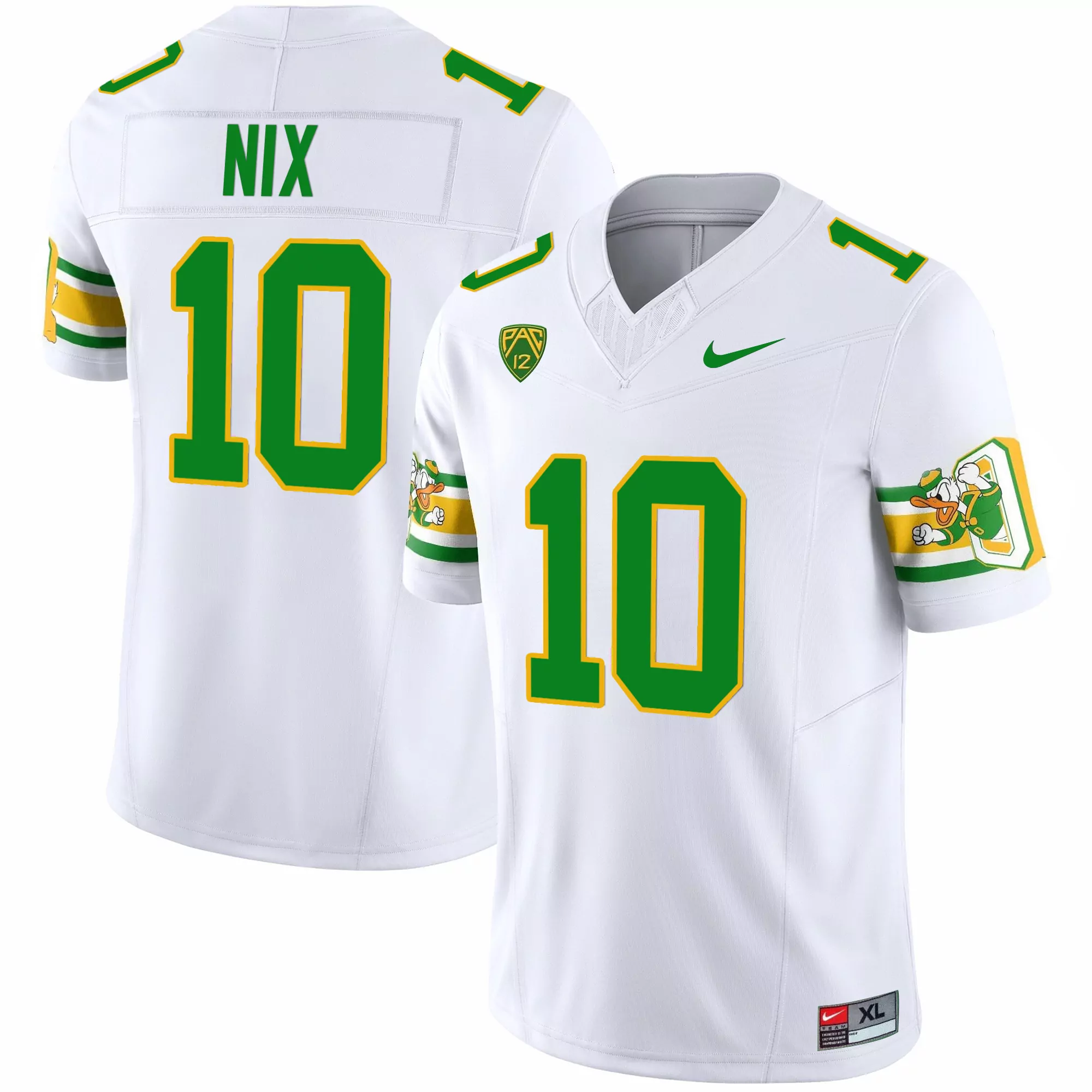 Nix 10 Oregon Ducks Men'S Green All Stitched Jersey With Mighty Oregon Patch 2025