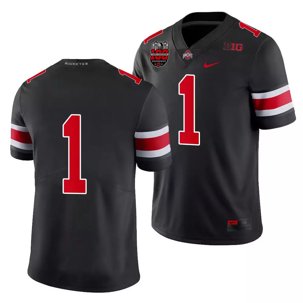 Ohio State Buckeyes 1 2023 Black Name Patch Vapor Jersey | All Stitched Edition | Fan Gear for Men, Women & Youth