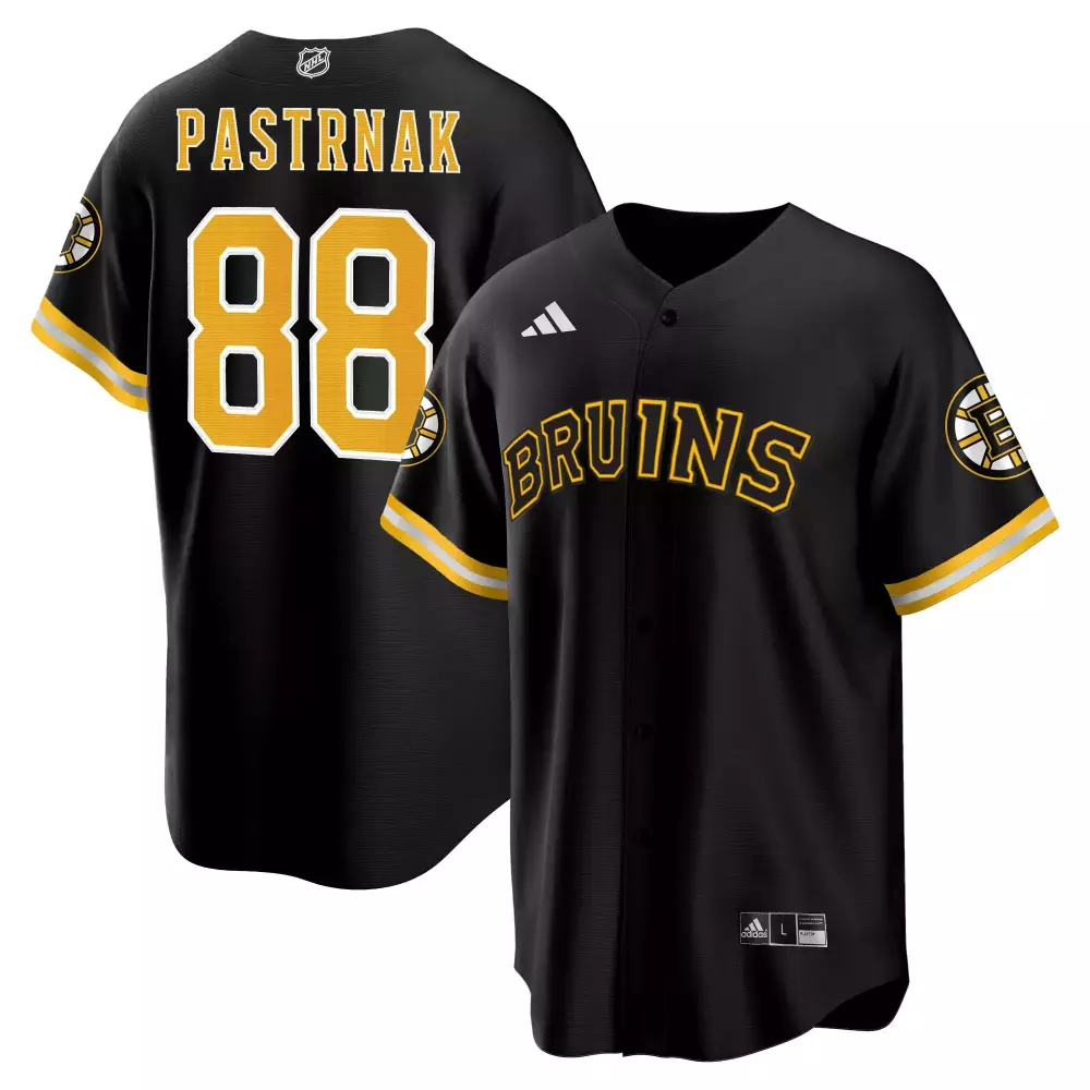 pastrnak 88 men s black boston bruins all stitched jersey name patch 2023