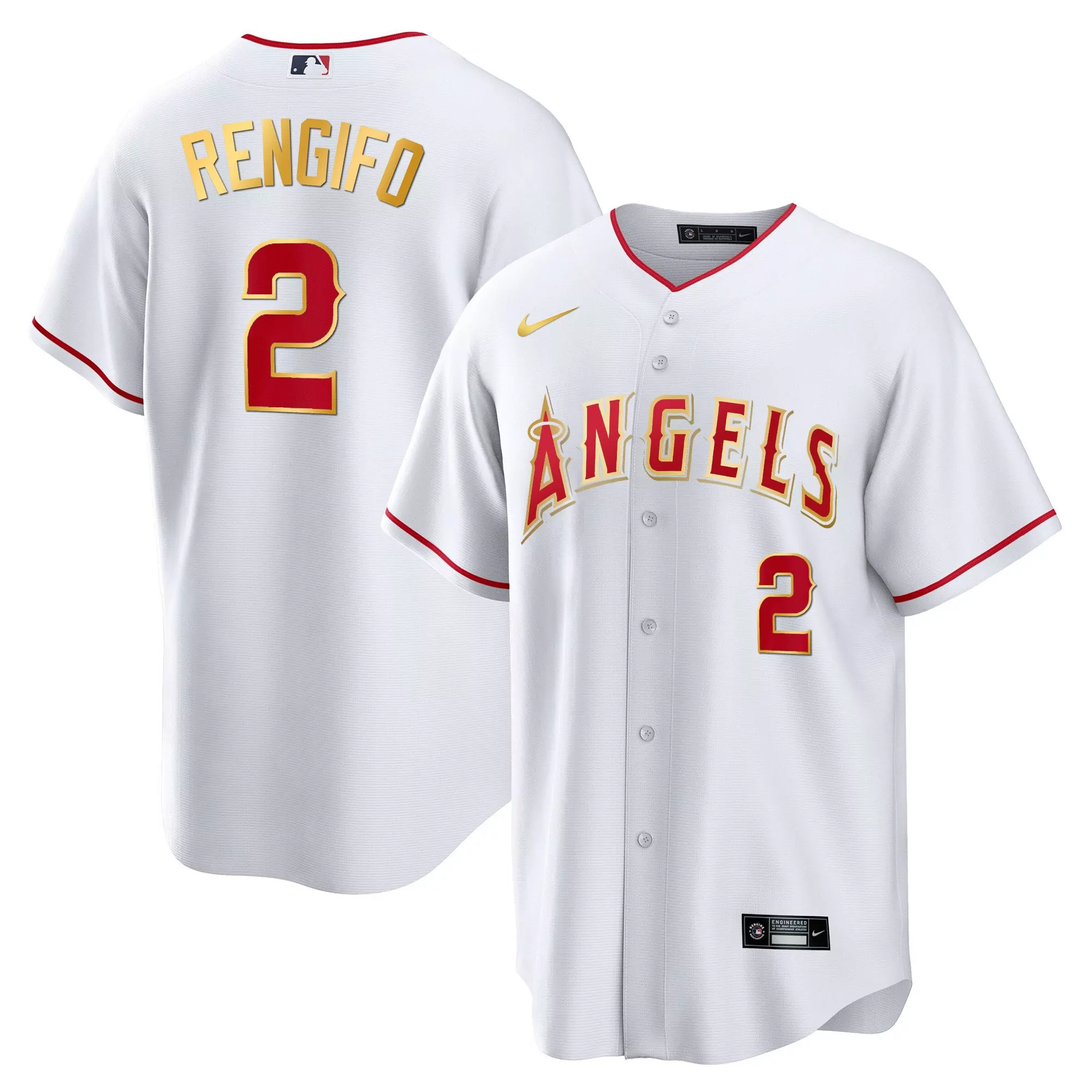 rengifo 2 los angeles angels white jersey all stitched name patch men s style 2023