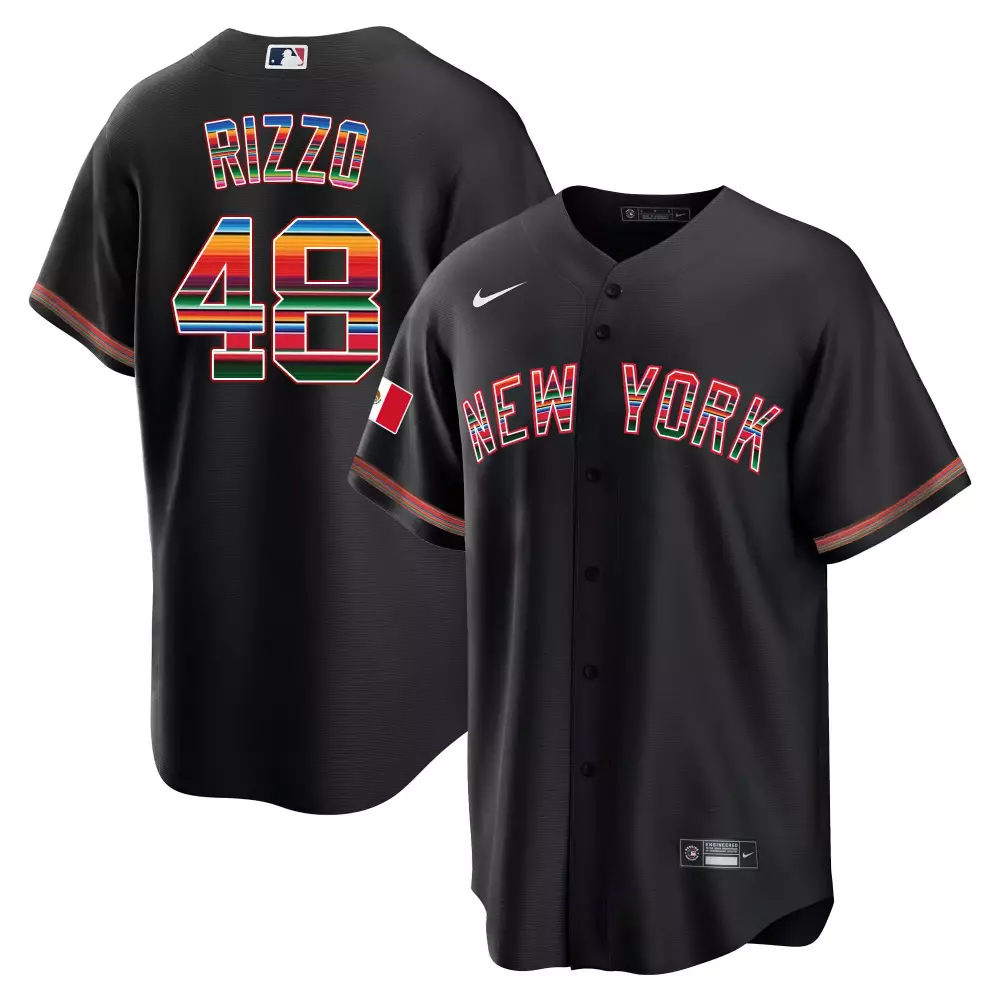 Rizzo 48 New York Yankees Cream Stitched Jersey | Men's Name Patch 2023 | For Men, Women & Youth