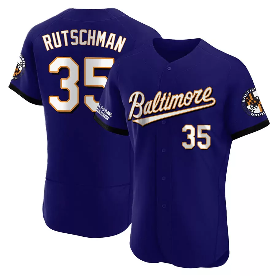 rutschman 35 men s baltimore orioles purple pride 2023 jersey all stitched name patch