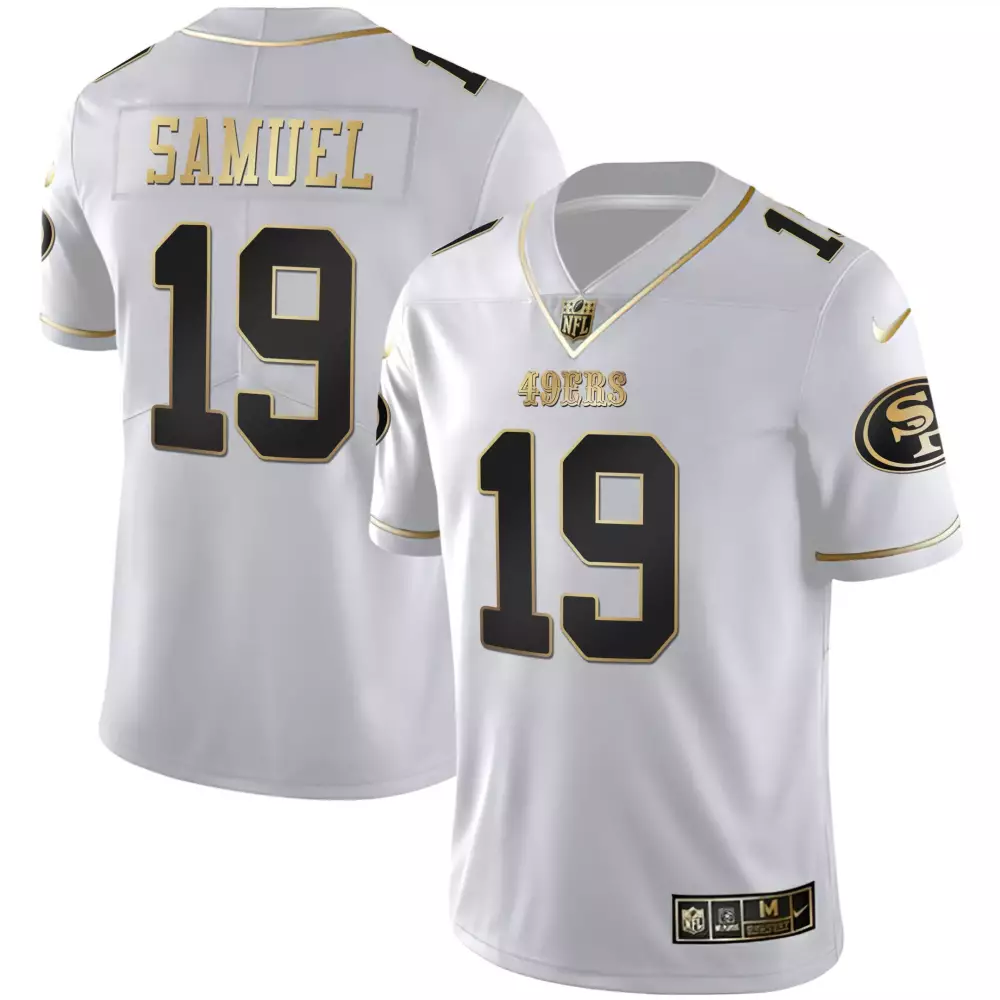 Samuel 19 San Francisco 49ers 2023 Stitched Jersey | White with Name Patch | Limited Edition Fan Gear | For Men, Women & Youth