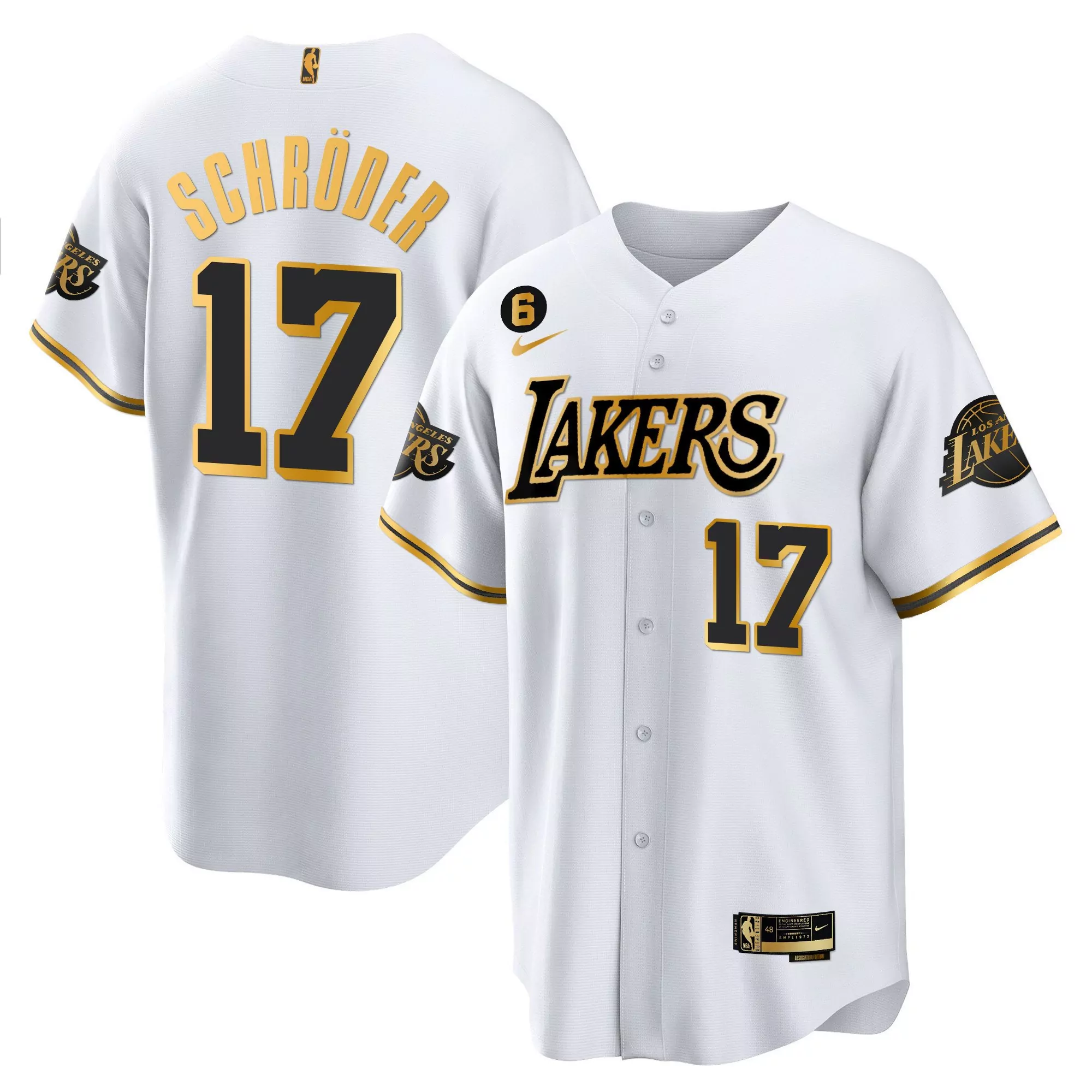 schrder 17 los angeles lakers men s black stitched jersey with name patch 2023