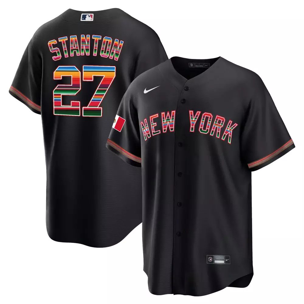 Stanton 27 Yankees Black Vapor Jersey | All Stitched Name Patch for Men, Women & Youth