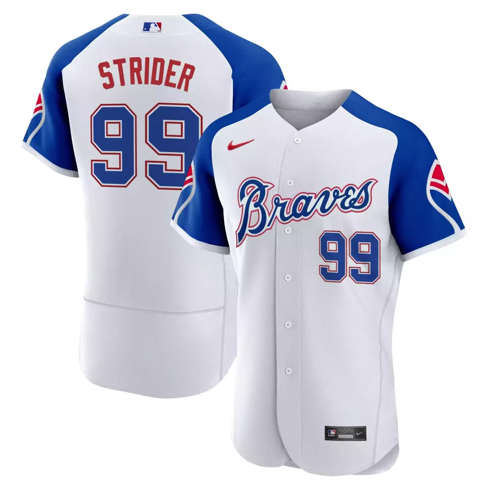 strider 99 men s atlanta braves red stitched jersey name patch 2023