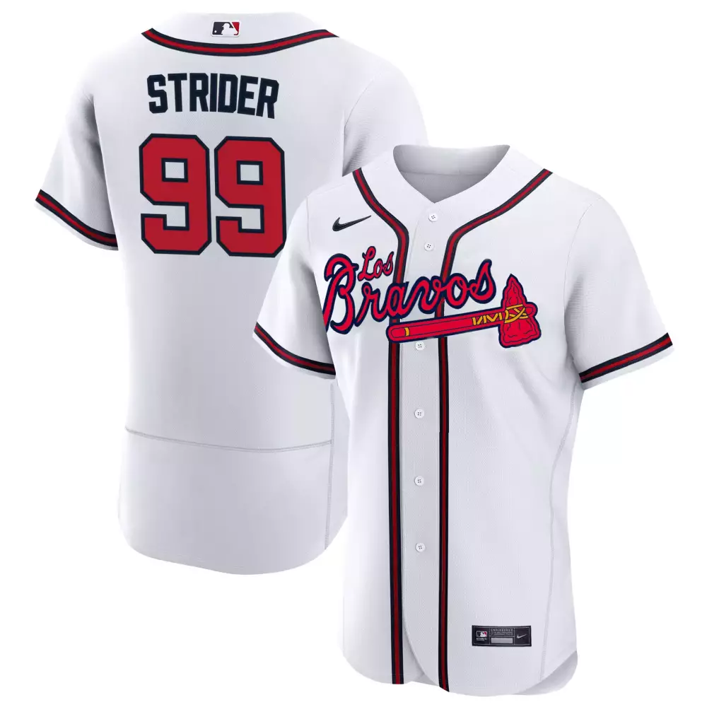 strider 99 men s atlanta braves red stitched jersey name patch 2023
