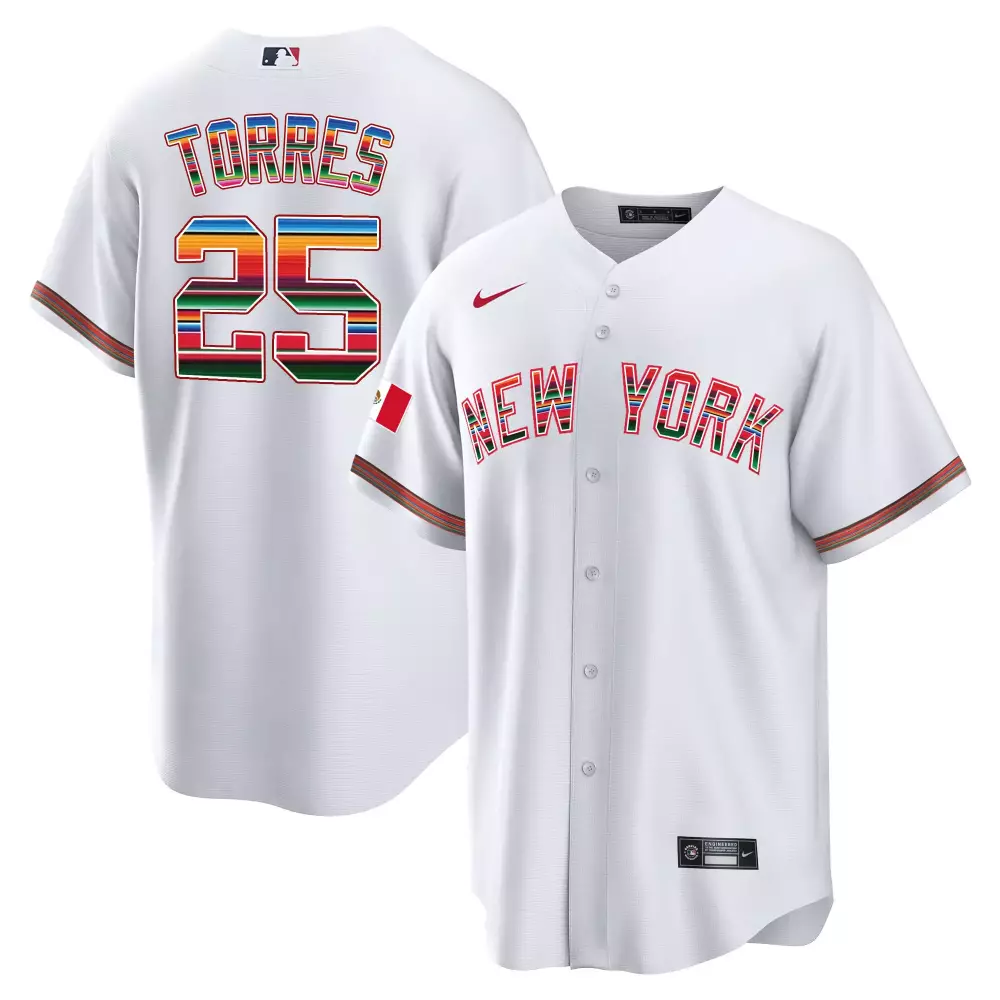 Torres 25 New York Yankees Navy Stitched Jersey | Men's Style 2023 | Name Patch | For Men
