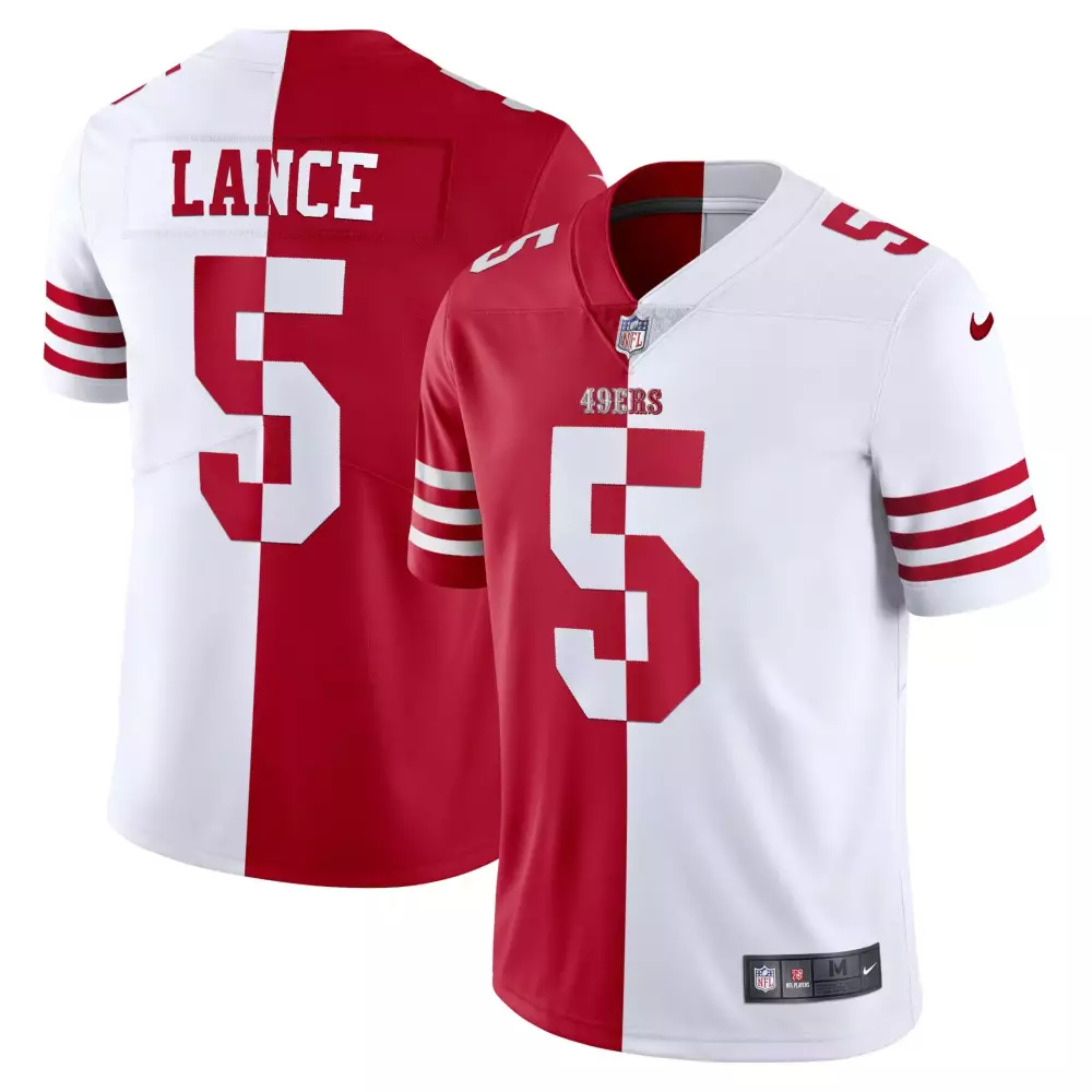 Trey Lance San Francisco 49ers Men’s White Stitched Jersey | 2023 Name Patch | Game Day Outfit | For Men, Women & You