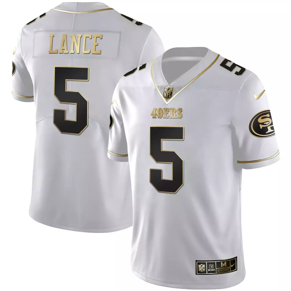 Trey Lance San Francisco 49ers Men’s White Stitched Jersey | 2023 Name Patch | Game Day Outfit | For Men, Women & You