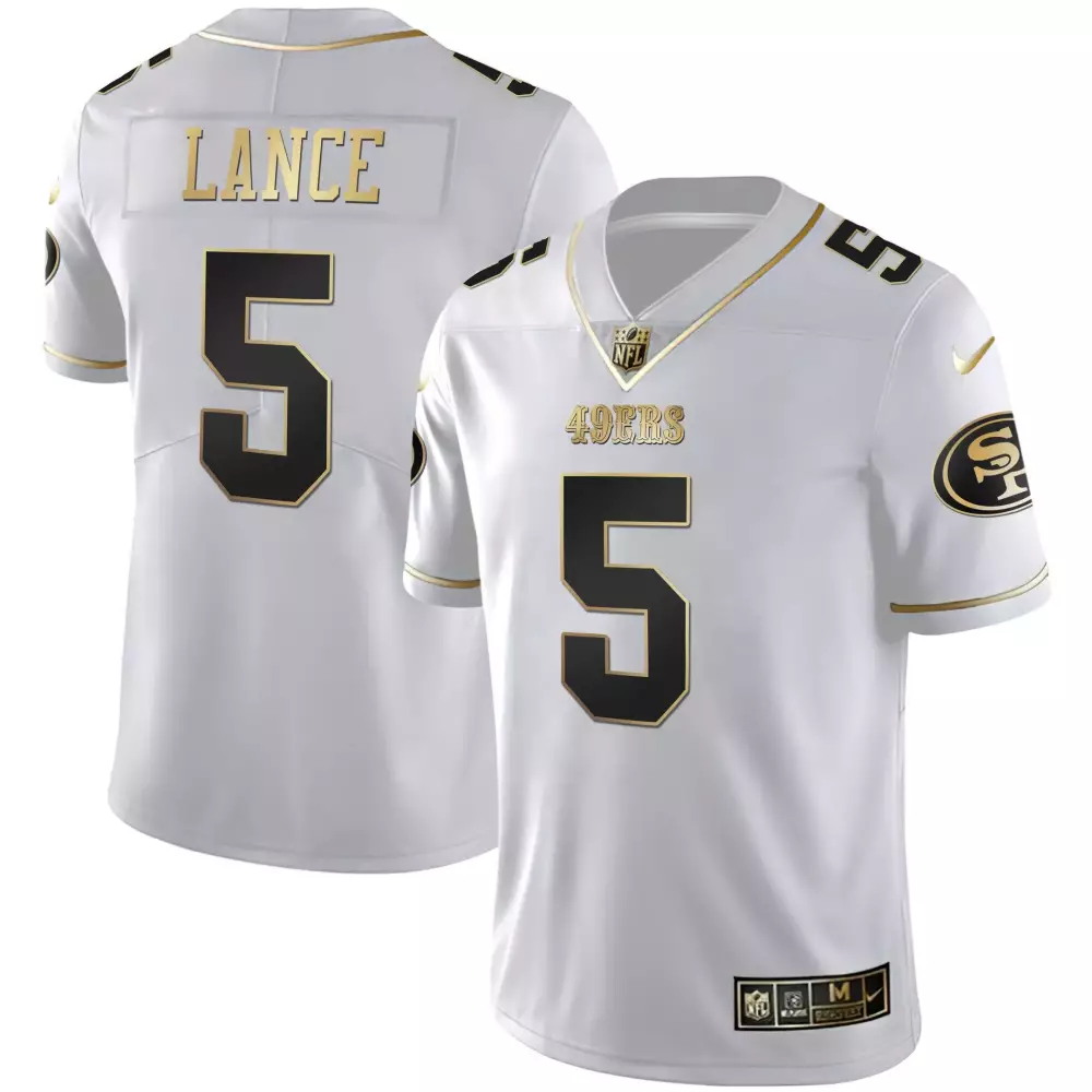 Trey Lance San Francisco 49ers Men’s White Stitched Jersey | 2023 Name Patch | Game Day Outfit | For Men, Women & You