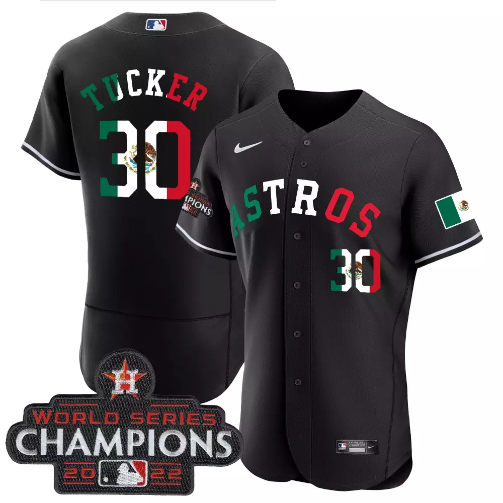 Tucker 30 Astros 2022 Women's Green Stitched Jersey | World Series Champions Edition | For Women & Youth