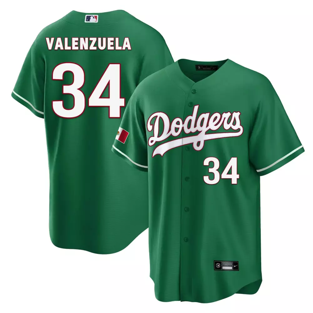 valenzuela 34 men s los angeles dodgers blue all stitched jersey name patch 2023