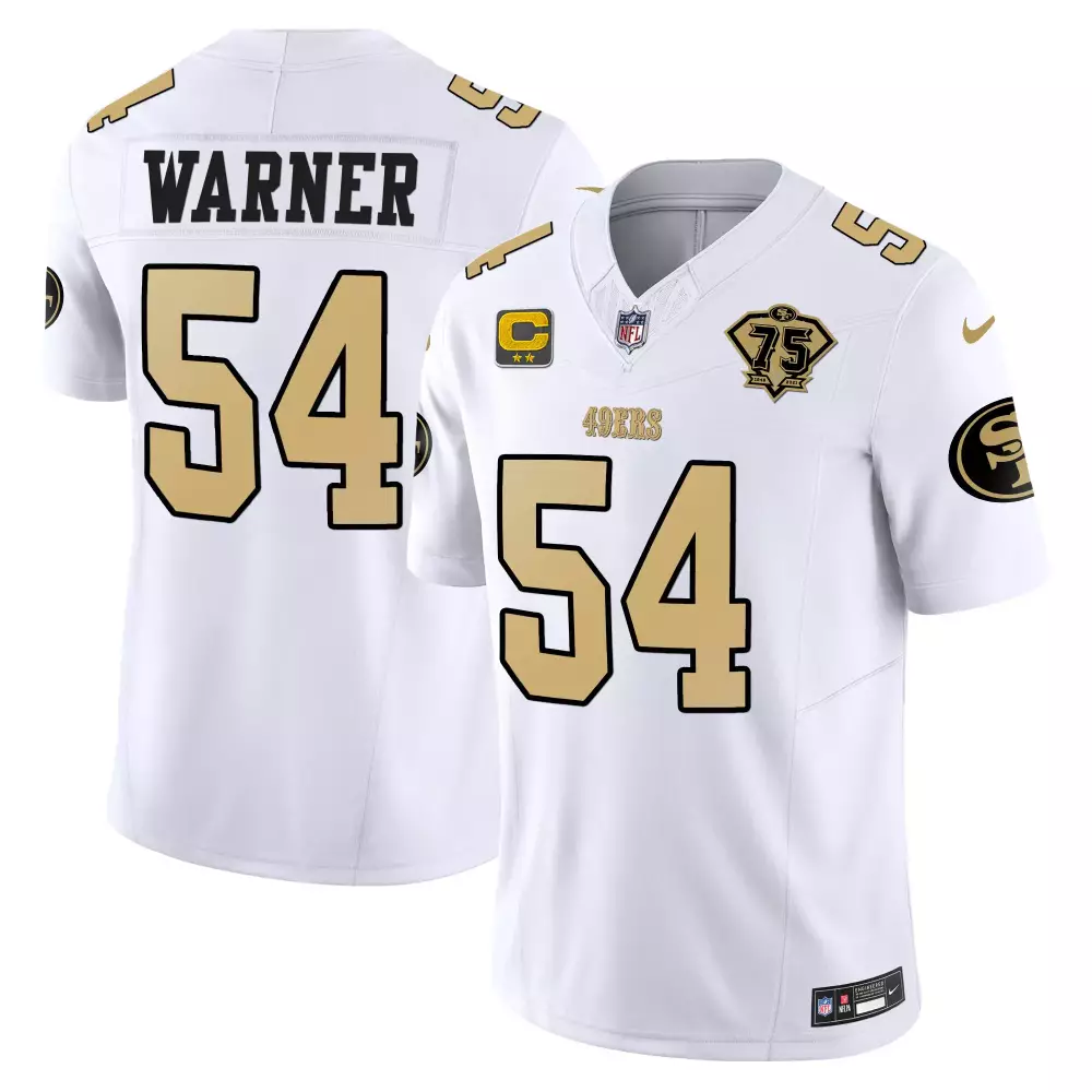 Warner 54 San Francisco 49ers 2022 Men's Black Stitched Vapor Jersey | Stylish Fan Gear | For Men, Women & Youth