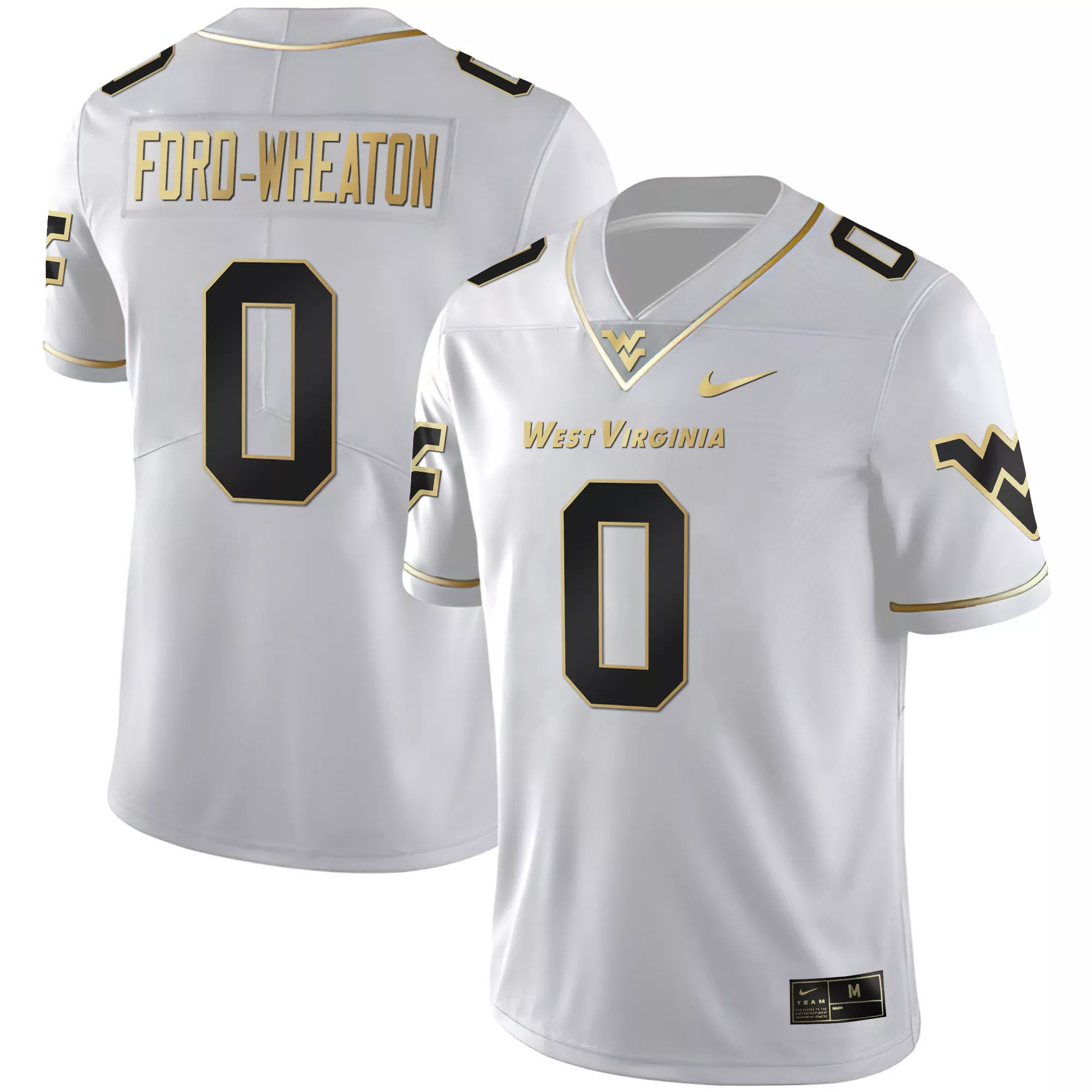 tavon austin 1 west virginia mountaineers yellow jersey all stitched vapor 2023