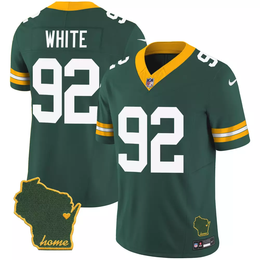 Green Bay Packers 2023 Men's Home Jersey | Stitched with Name Patch for All | Fan Gear