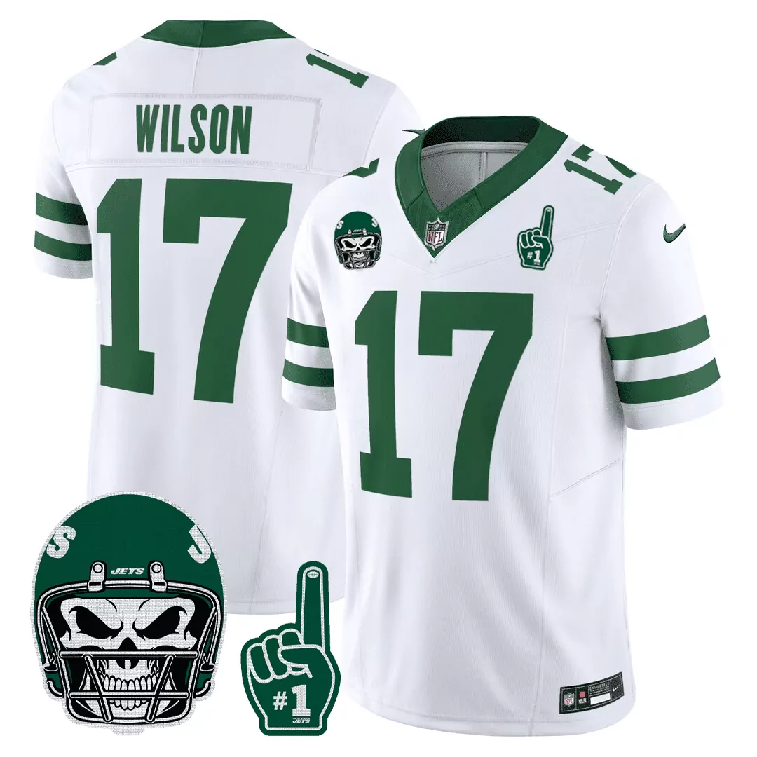 wilson 17 new york jets men s white stitched jersey name patch 2023 1