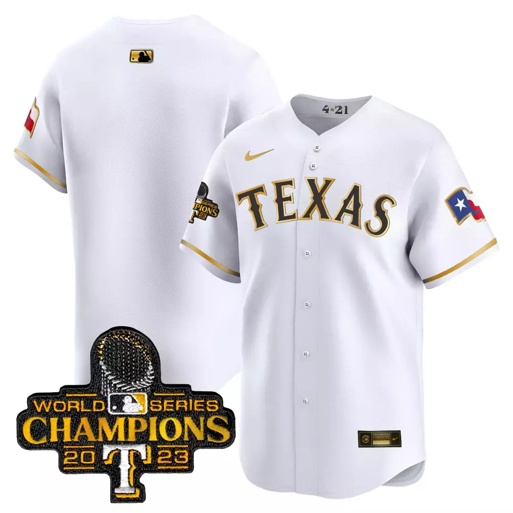 Texas Rangers 2023 White Stitched Jersey with Name Patch | Men's Style | For Men, Women & Youth