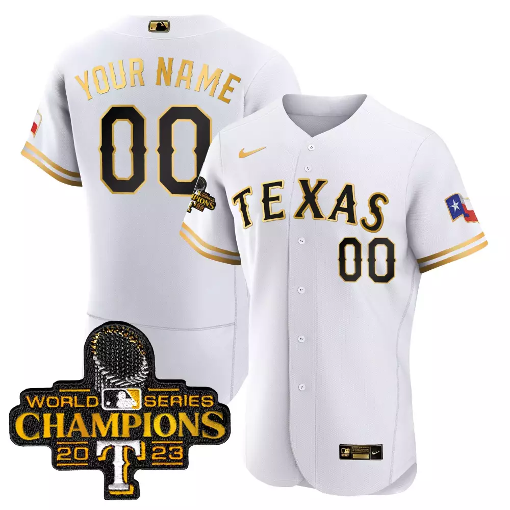 Texas Rangers 2023 White World Series Champions Jersey | Stitched Vapor Design | For Men, Women & Youth