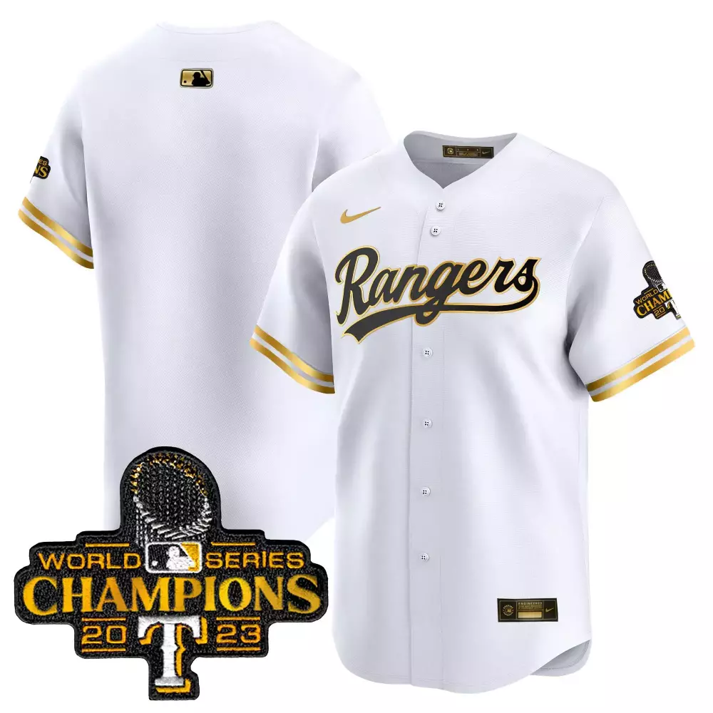 2023 World Series Champions White Texas Rangers All Stitched Vapor Jersey | Fan Gear for Men, Women & Youth