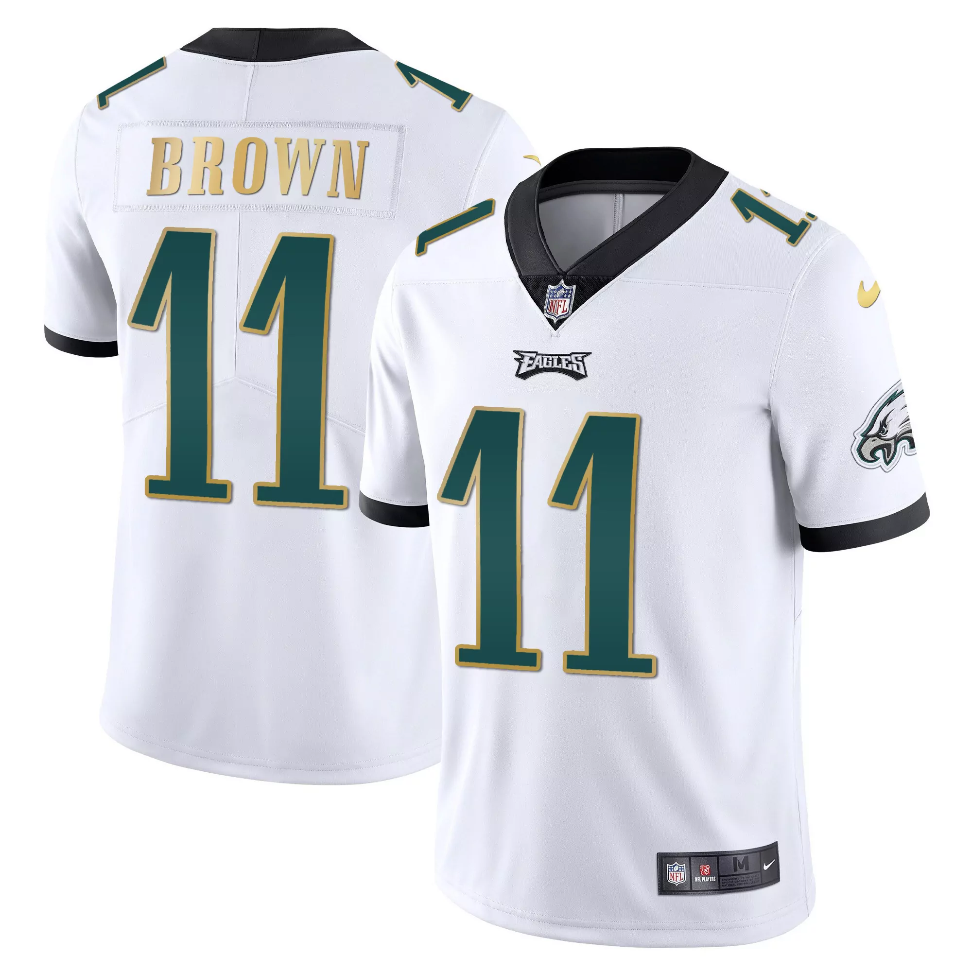 a j brown 11 philadelphia eagles super bowl lvii jersey all stitched vapor edition