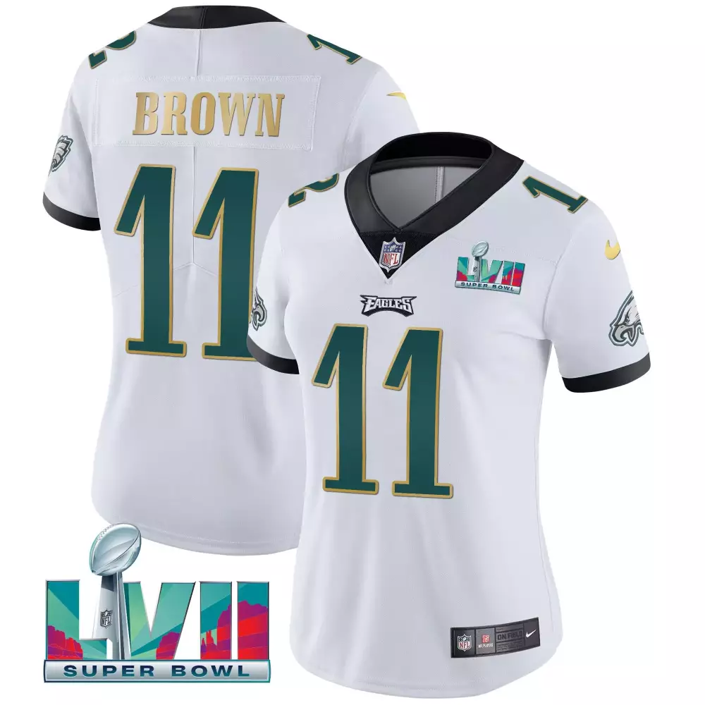 A J Brown 11 Philadelphia Eagles Youth Stitched Black Jersey | Name Patch | 2023 | For Youth