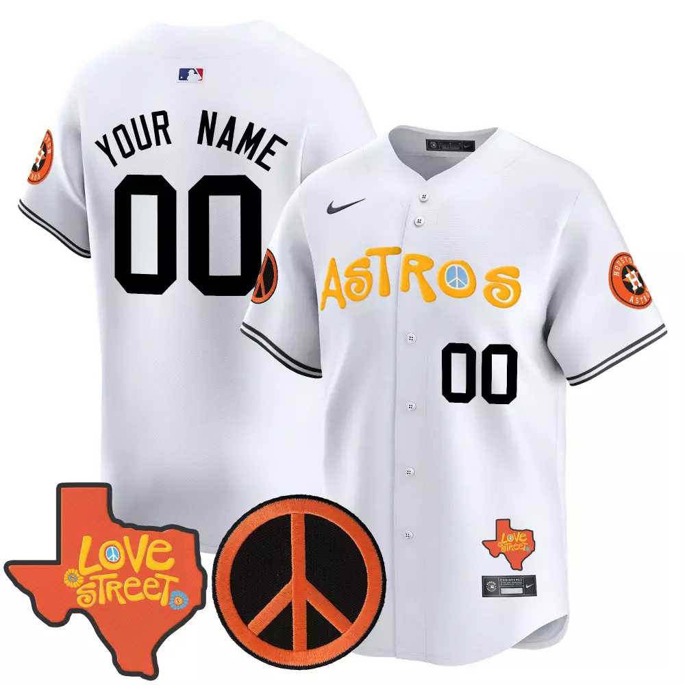 astros white jersey 2023 all stitched name patch men s style