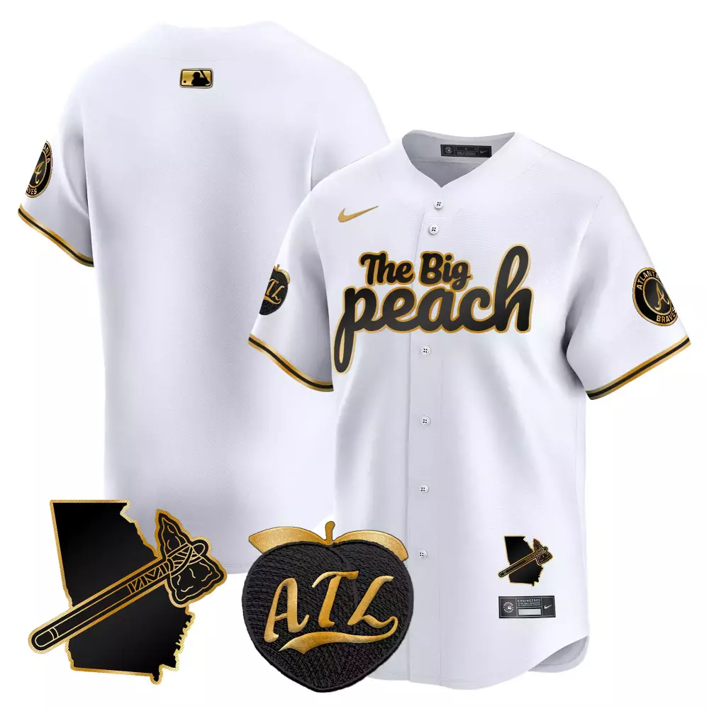 atlanta braves white stitched women s custom jersey name patch 2023