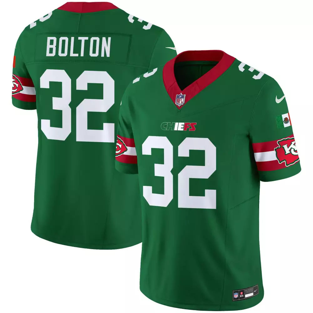 Bolton 32 Kansas City Chiefs 2023 Gray All Stitched Vapor Jersey | Super Bowl Edition | Limited Edition Fan Gear | For Men, Women & Youth