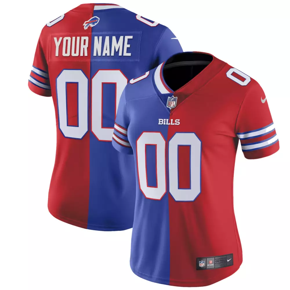 Buffalo Bills Red All Stitched Vapor Limited Jersey 2023 | Custom Name 00 | For Men, Women & Youth