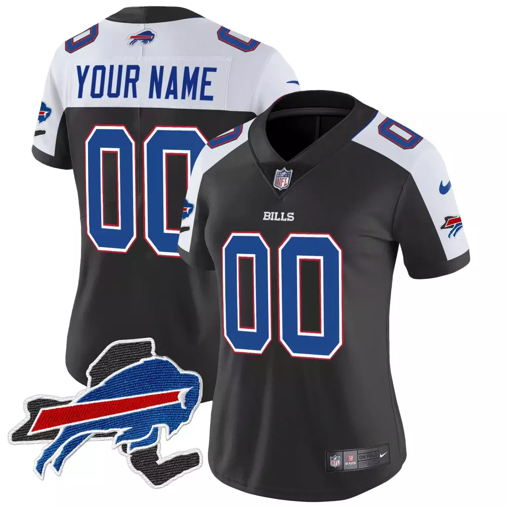buffalo bills women s black custom jersey all stitched vapor limited edition