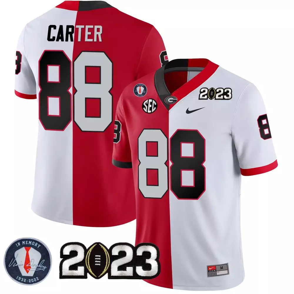 Carter 88 Georgia Bulldogs 2023 Stitched Vapor Jersey | Red & White | Limited Edition Fan Gear for Men, Women & Youth